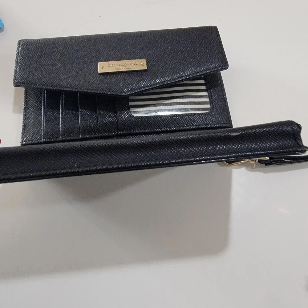 Kate Spade Black Wristlet Clutch